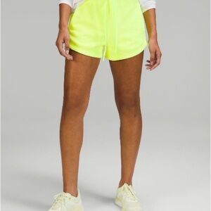 Lululemon Athletica Neon Yellow Athletic Jersey Shorts